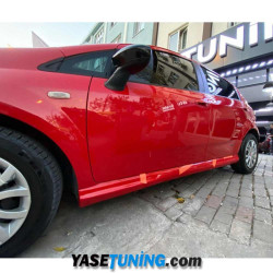 fiat Punto yan marşpiyel fiber boyasız takım