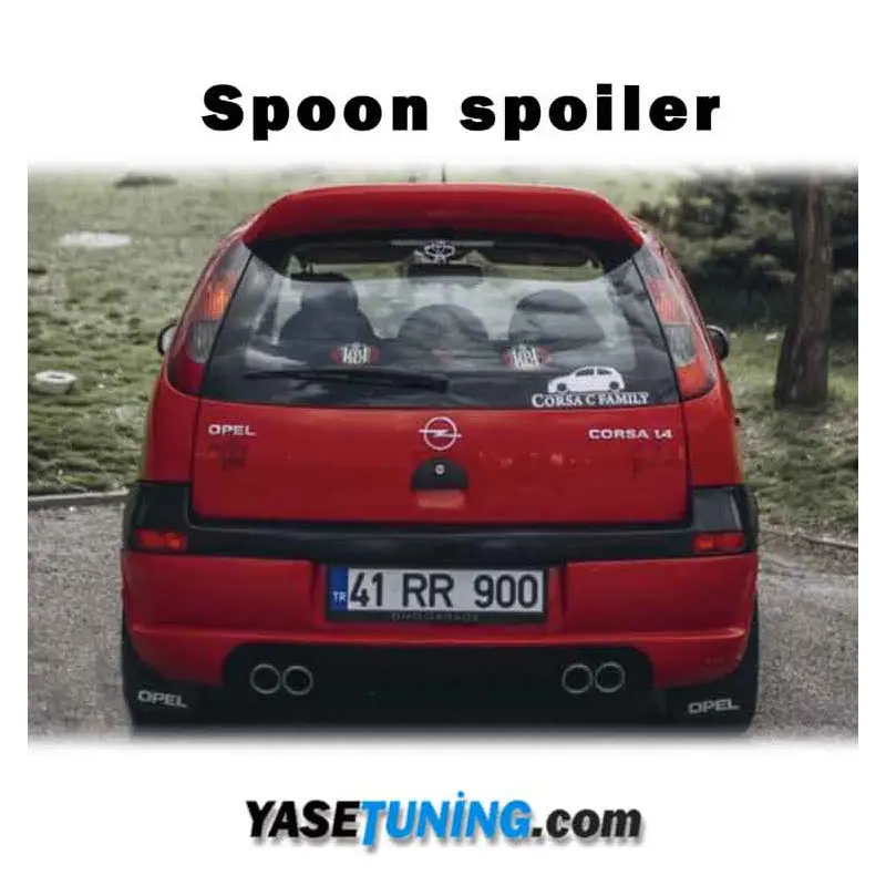 corsa c spoon spoiler bagaj üstü