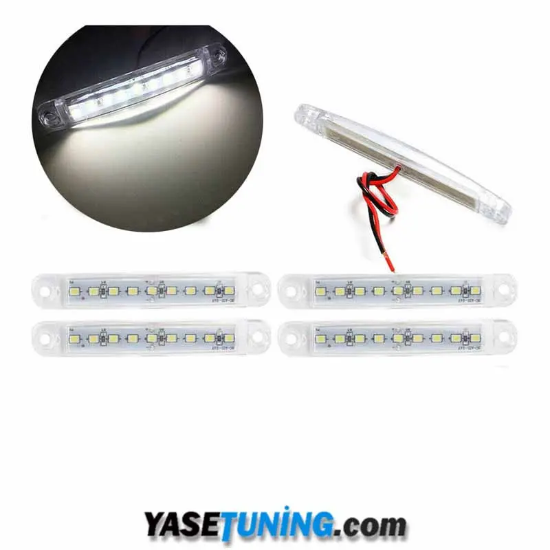 dorse parmak led beyaz araç ambiyans ledi 12 v