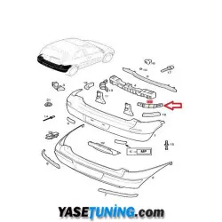 Opel Corsa C Arka tampon braketi 1404811