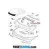 Opel Corsa C Arka tampon braketi 1404811