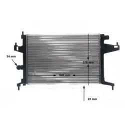 Corsa C 1.4 Su Radyatörü Z14XE MAHLE