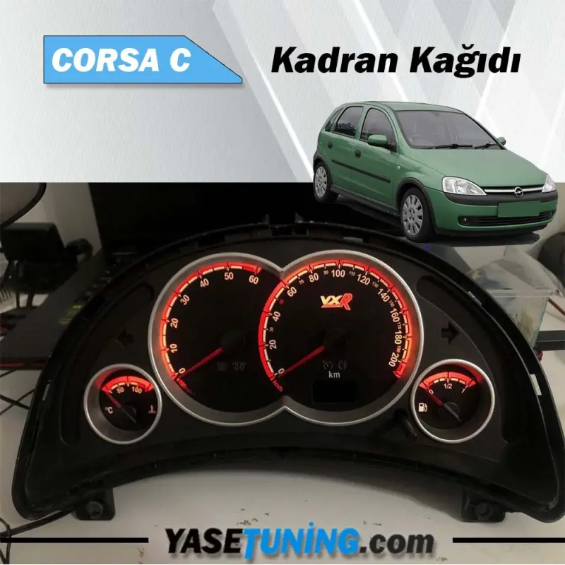 opel corsa c combo c kadran kağıdı vxr