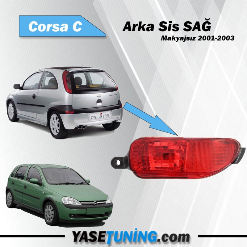 corsa c arka sis sağ