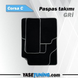 halı paspas corsa c gri