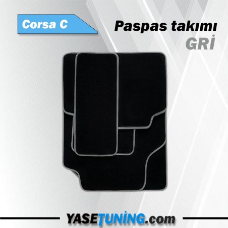 halı paspas corsa c gri