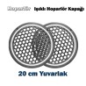 ışıklı hoparlör kapağı beyaz 20 cm ledli midrange