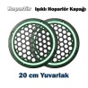 ışıklı hoparlör kapağı yeşil 20 cm ledli midrange