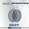 ışıklı hoparlör kapağı beyaz oval